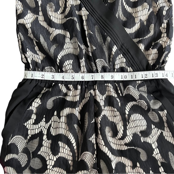 Black brand lace with nude lining jumpsuit size small - Picture 6 of 6